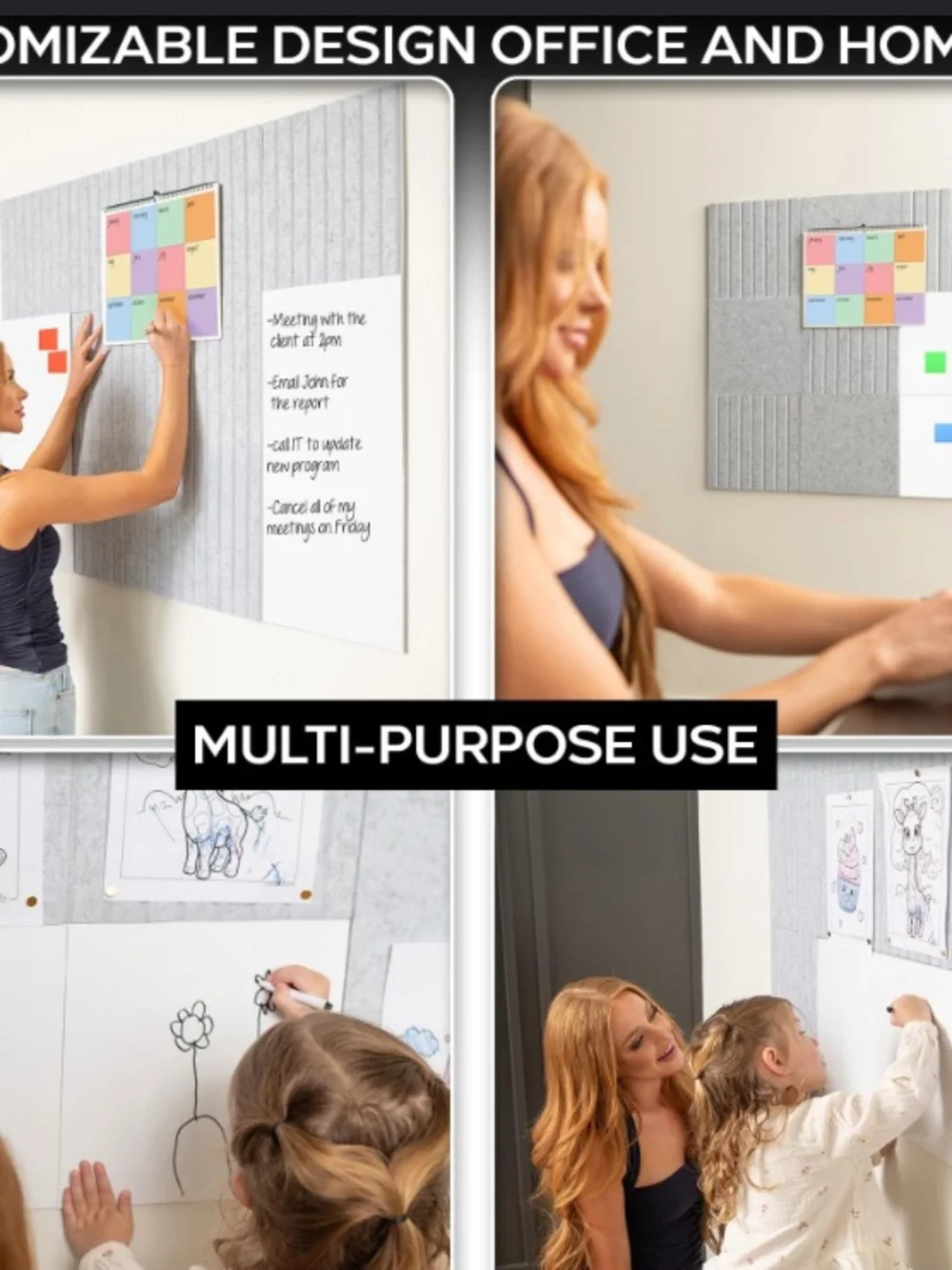 N’ Cloud Combo Felt Boards and Dry-Erase Boards 12 pack organization office